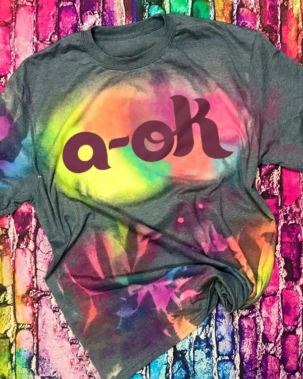 A-Ok Tie-dye Round Neck T Shirt - Baseswear