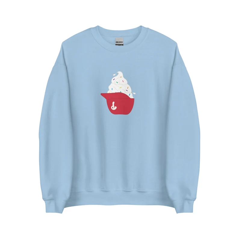 Phillies Ice Cream Helmet Sweatshirt - Baseswear