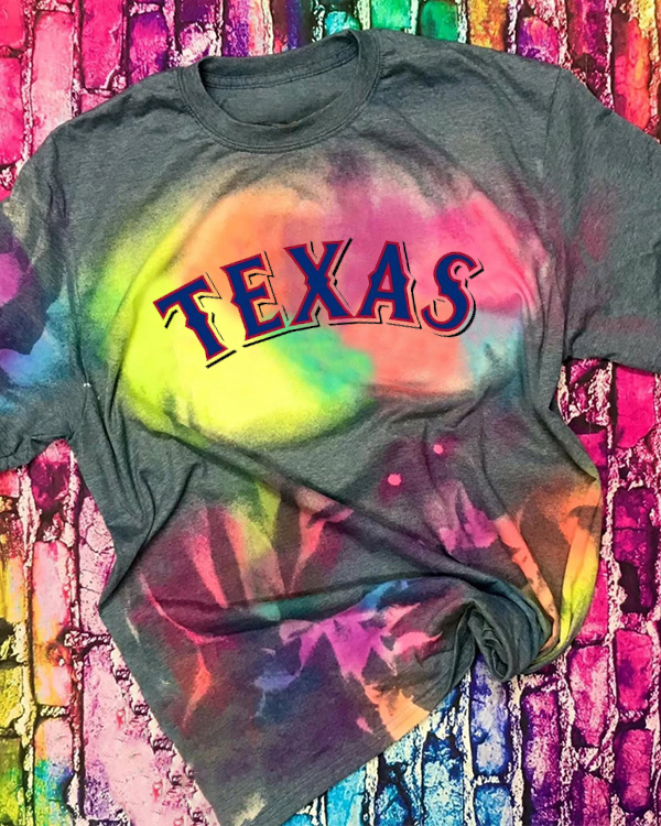 Tie-dye Round Neck T Shirt - Baseswear