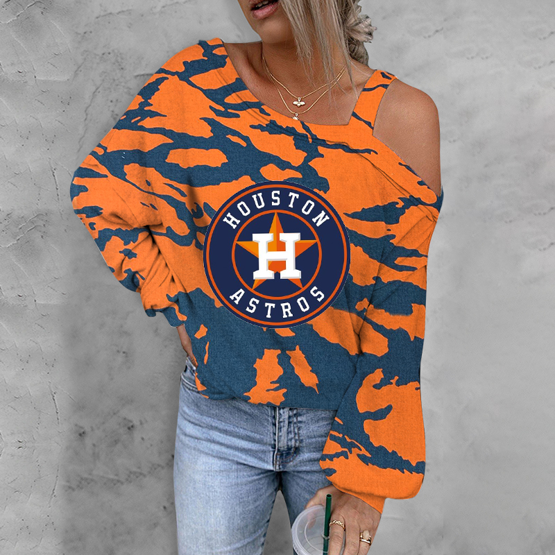 ASYMMETRICAL NECK SHIFT CASUAL LONG SLEEVE TOP - Baseswear