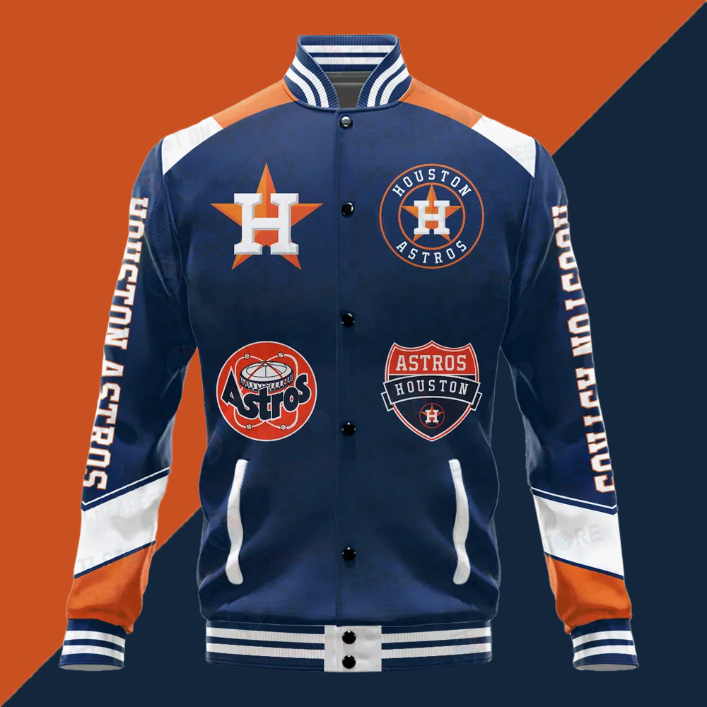 Houston Astros Major League Baseball Unisex Varsity Jacket - Baseswear