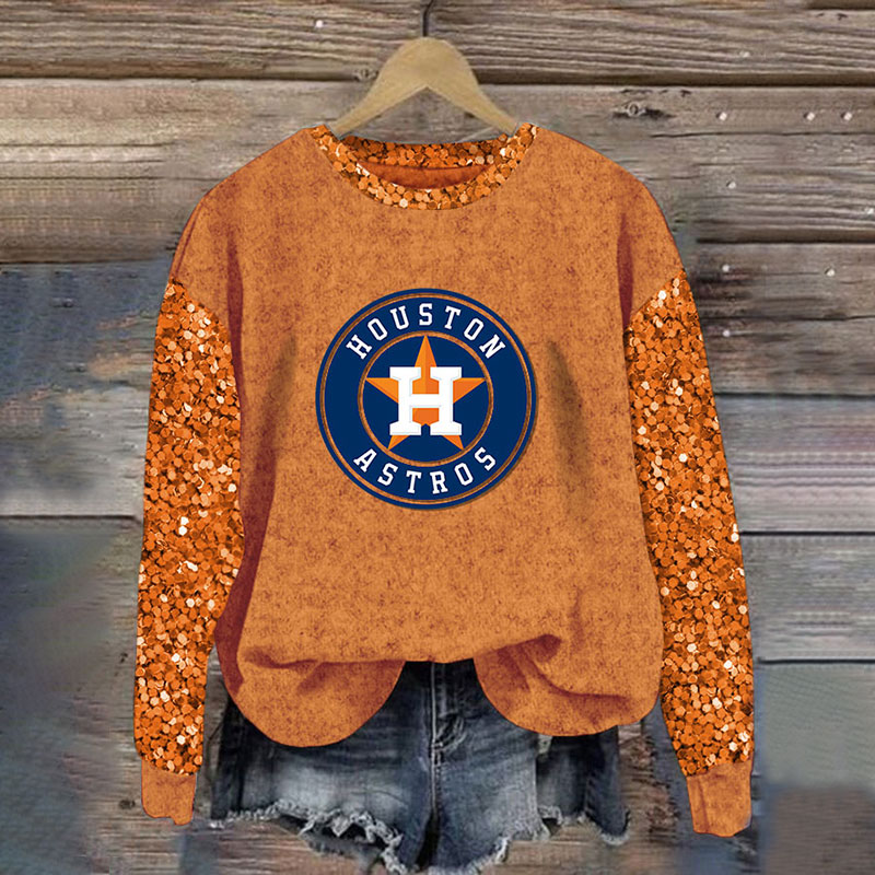 Sequined Sleeves Vintage Sweatshirt - Baseswear