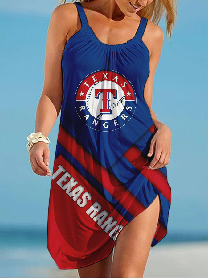 Rangers Round neck sleeveless printed dress - Baseswear