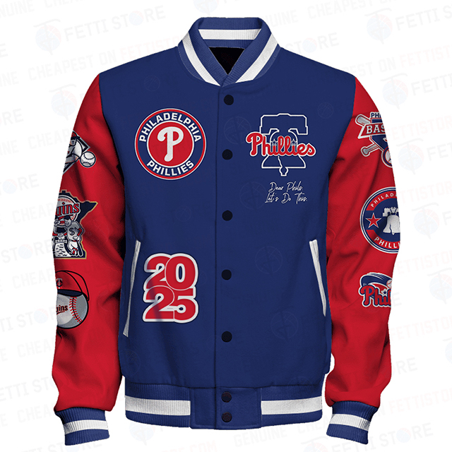 Philadelphia Phillies Major League Baseball Unisex Varsity Jacket - Baseswear