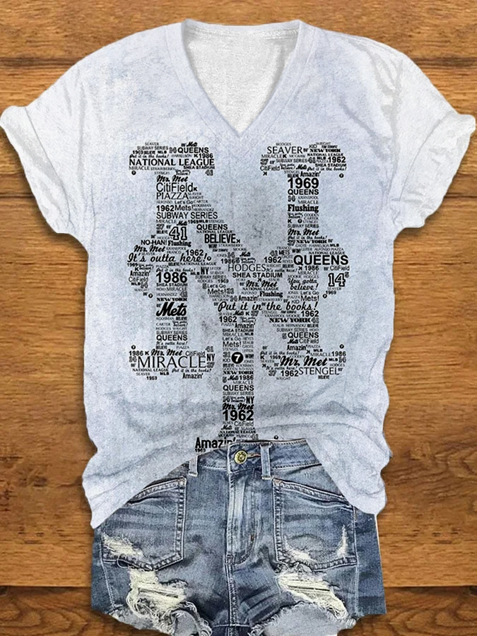 Printed casual short-sleeved t-shirt - Baseswear