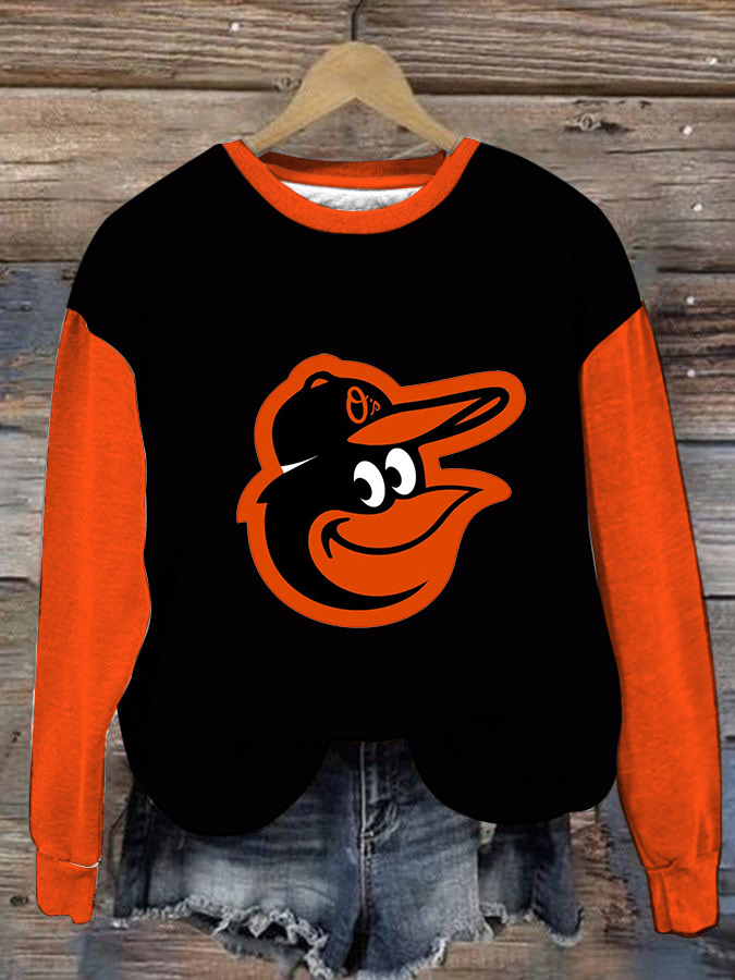 Casual Long Sleeve Retro Sweatshirt - Baseswear