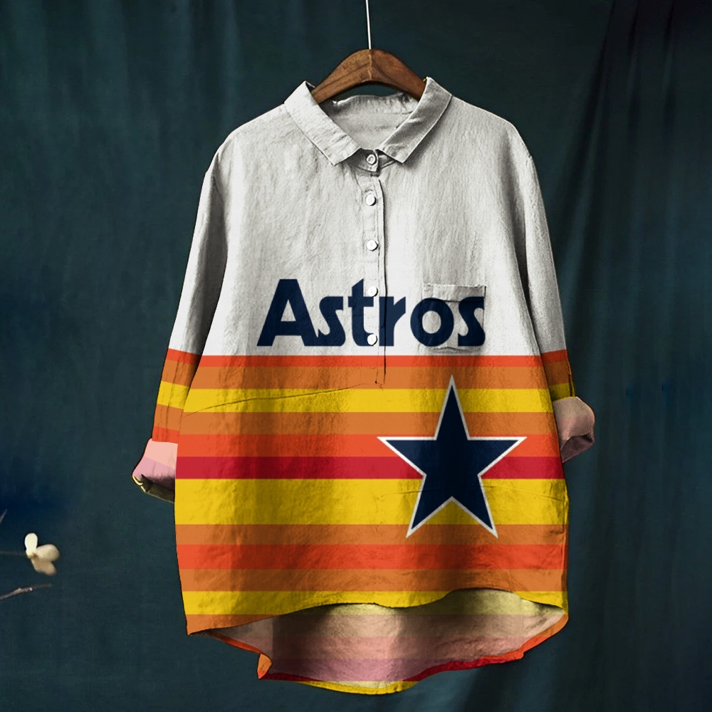 Women's oversized printed casual shirt - Baseswear