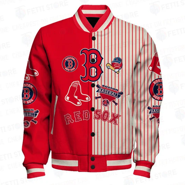 Boston Red Sox Major League Baseball Unisex Varsity Jacket - Baseswear