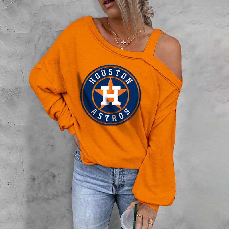 ASYMMETRICAL NECK SHIFT CASUAL LONG SLEEVE TOP - Baseswear