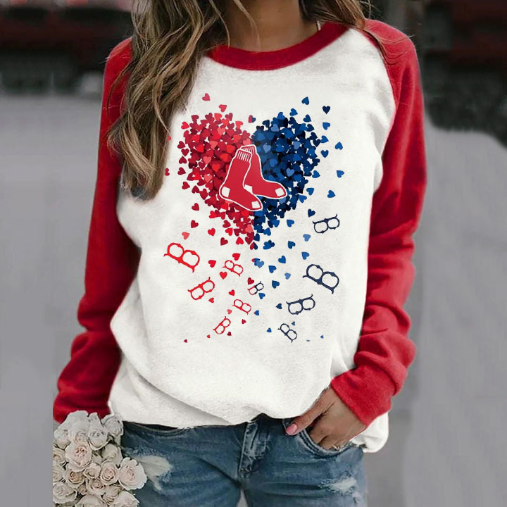 Fashion stitching Vintage Print crew neck Sweatshirt - Baseswear
