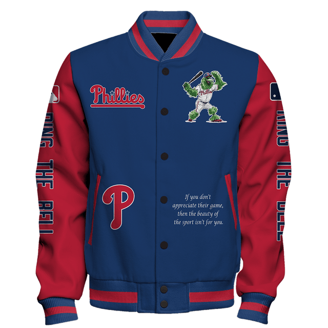 Philadelphia Phillies Major League Baseball Unisex Varsity Jacket - Baseswear