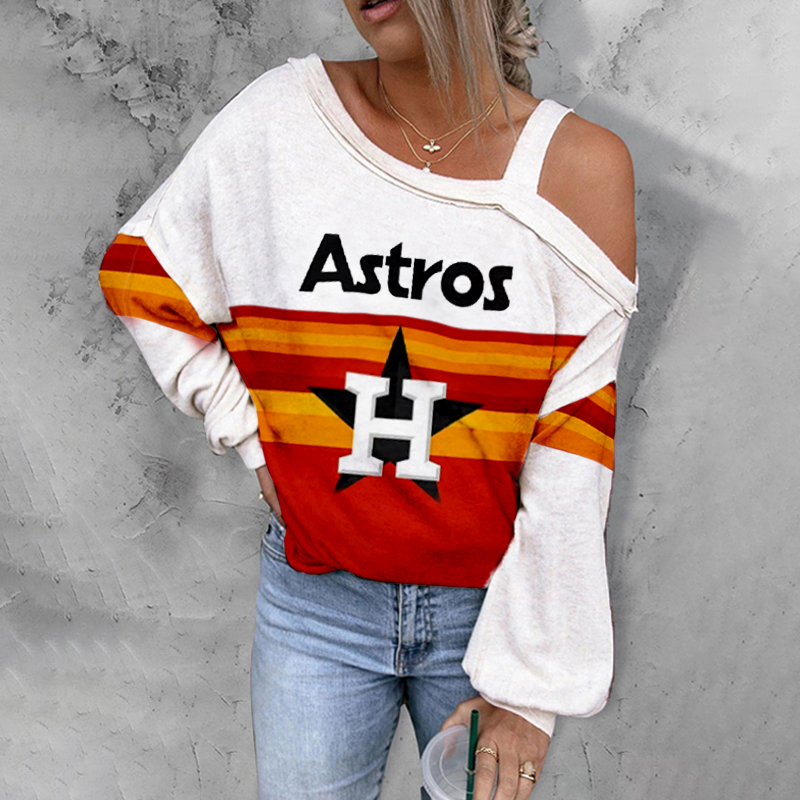 ASTROS ASYMMETRICAL NECK SHIFT CASUAL LONG SLEEVE TOP - Baseswear