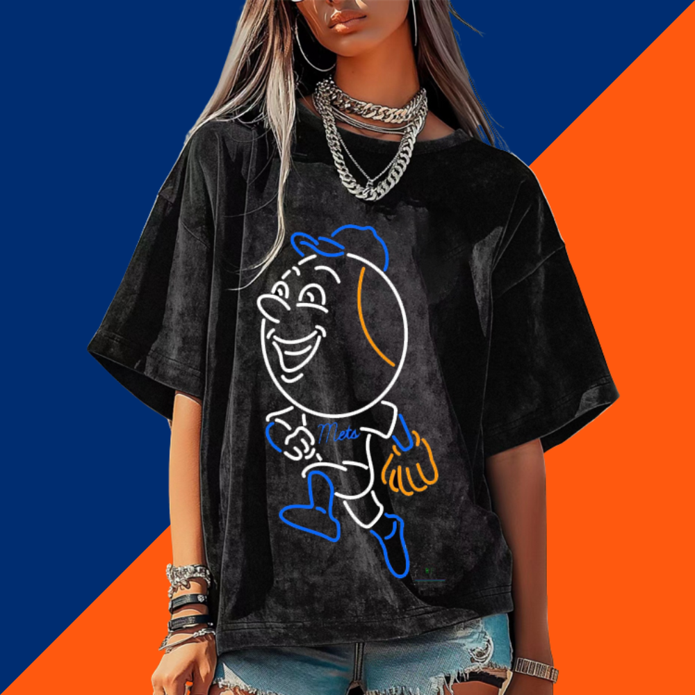 Washed Distressed Print Short Sleeve T-shirt - Baseswear