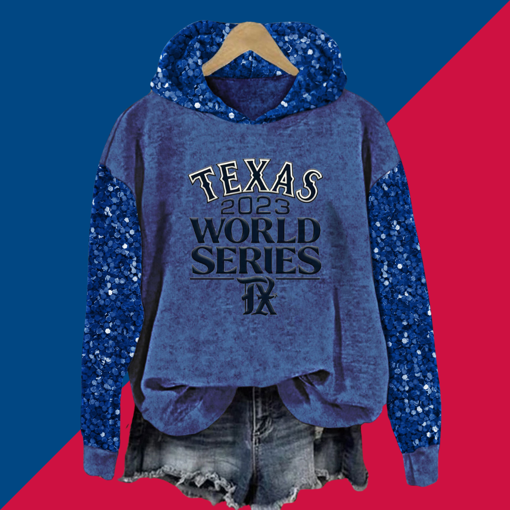 Sequined Sleeves Vintage Hoodie - Baseswear