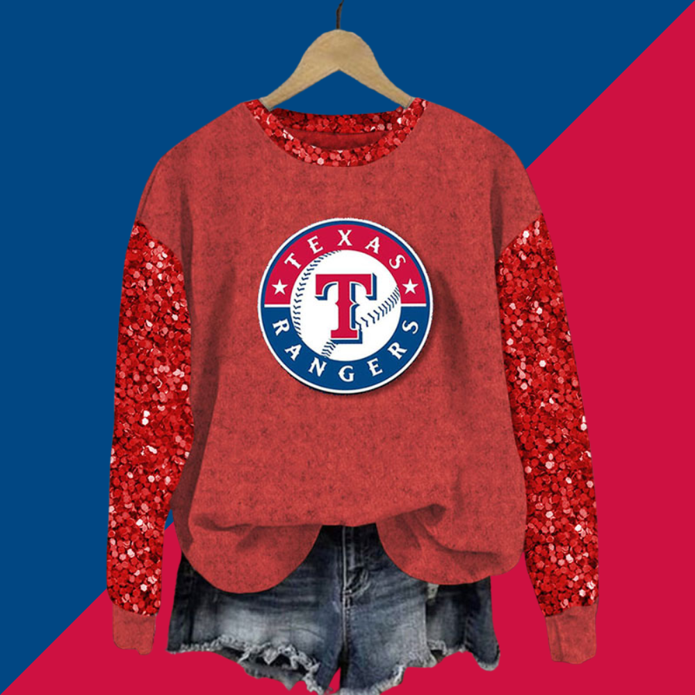 Sequined Sleeves Vintage Sweatshirt - Baseswear