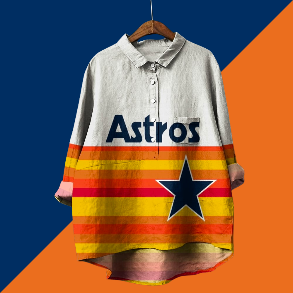 Women's oversized printed casual shirt - Baseswear