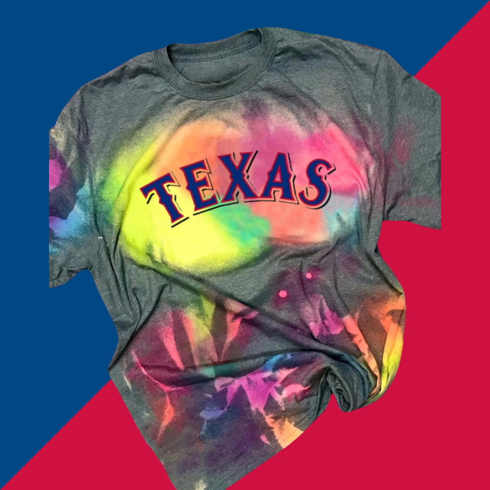 Tie-dye Round Neck T Shirt - Baseswear