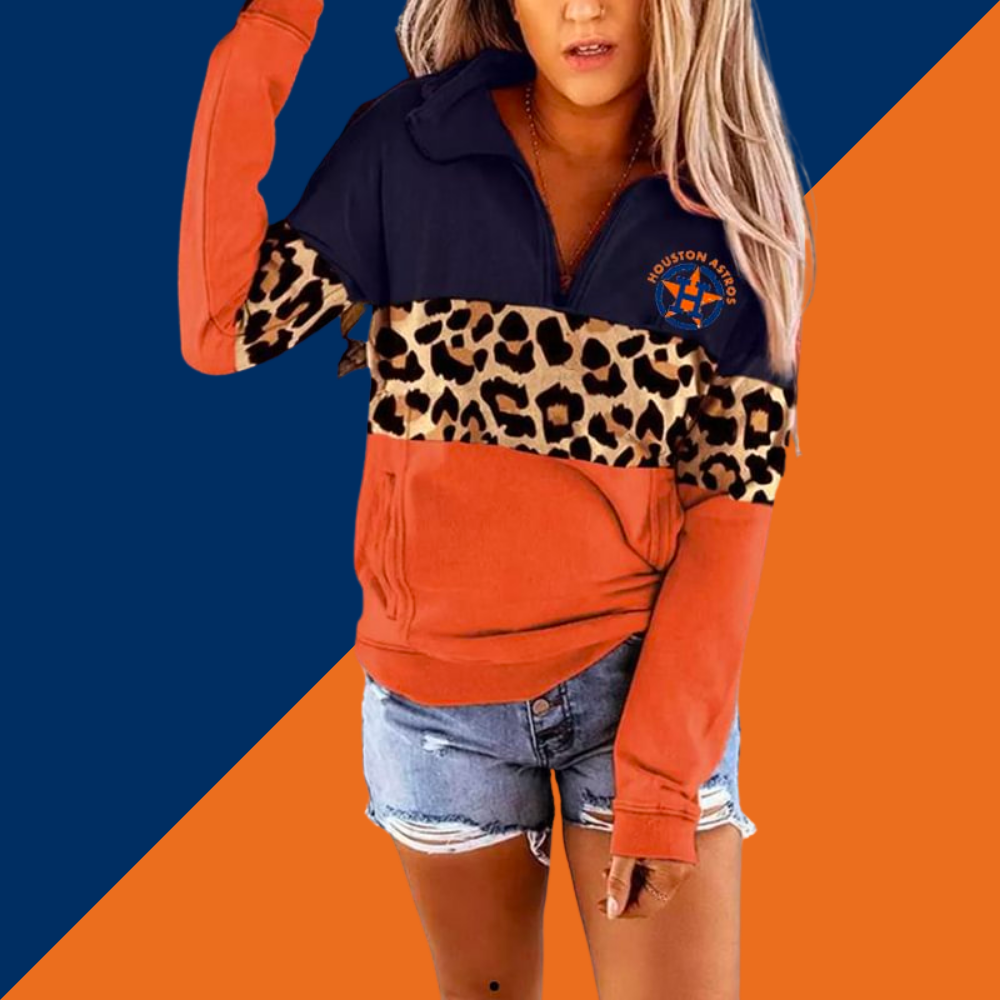 fashion casual printed long sleeve Lapel sweater - Baseswear