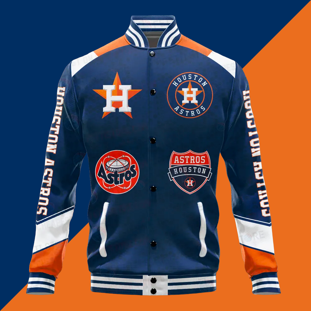 Houston Astros Major League Baseball Unisex Varsity Jacket - Baseswear