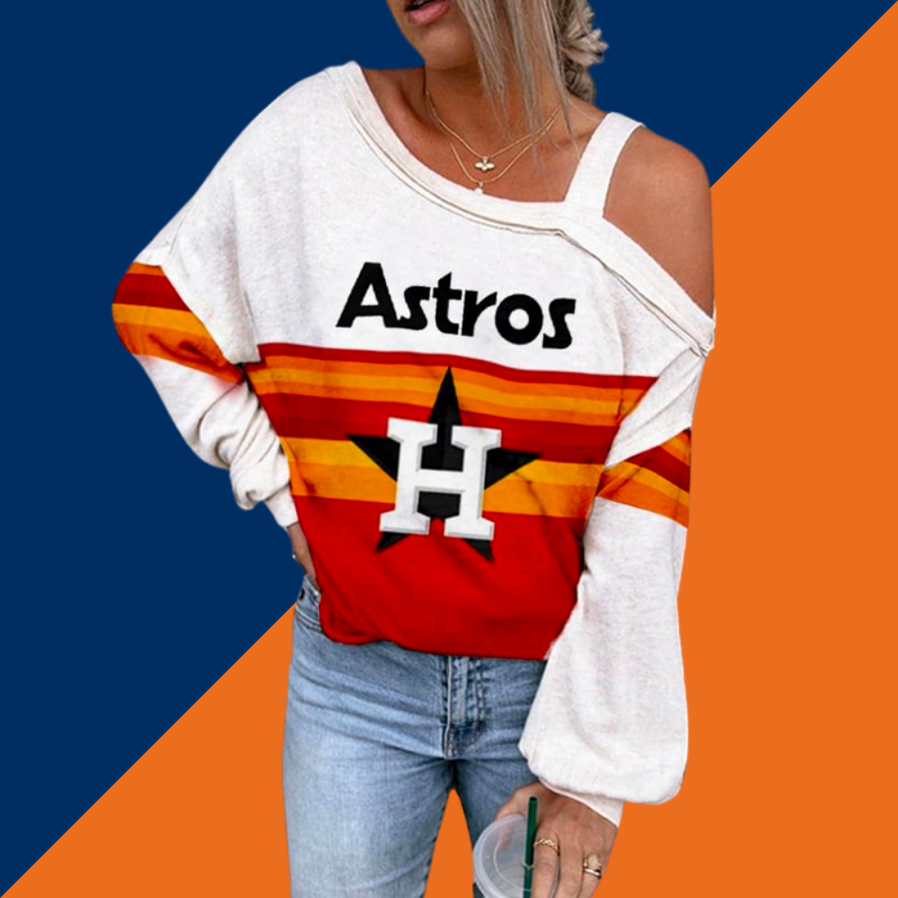 ASTROS ASYMMETRICAL NECK SHIFT CASUAL LONG SLEEVE TOP - Baseswear