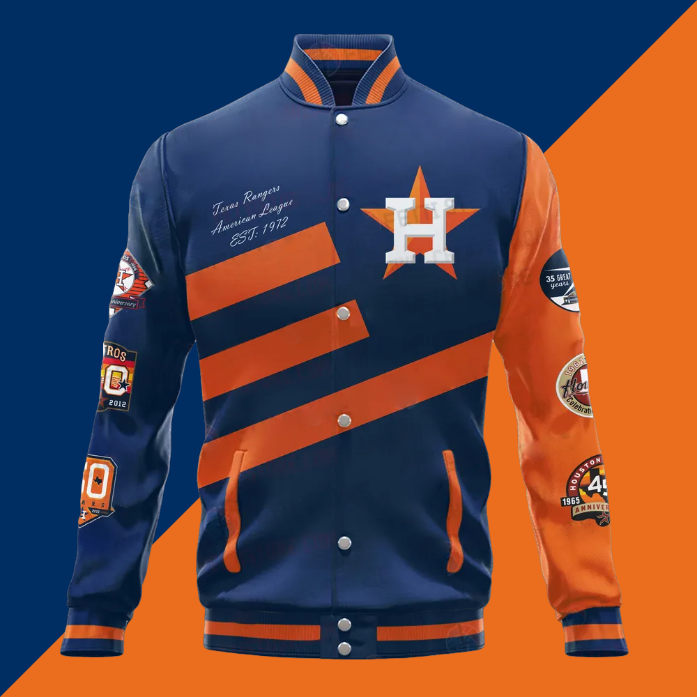 Houston Astros Major League Baseball Unisex Varsity Jacket - Baseswear