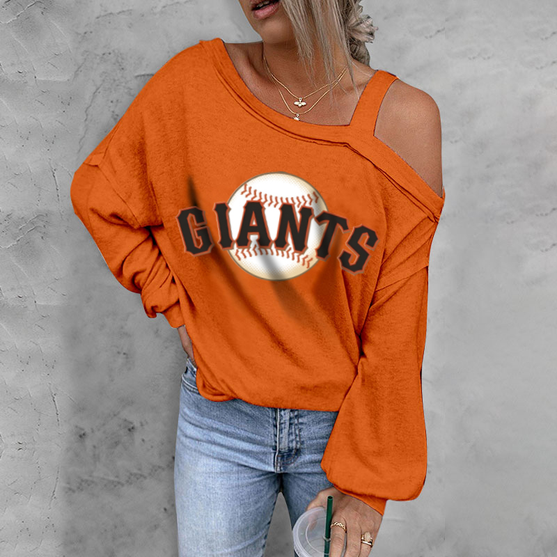 ASYMMETRICAL NECK SHIFT CASUAL LONG SLEEVE TOP - Baseswear