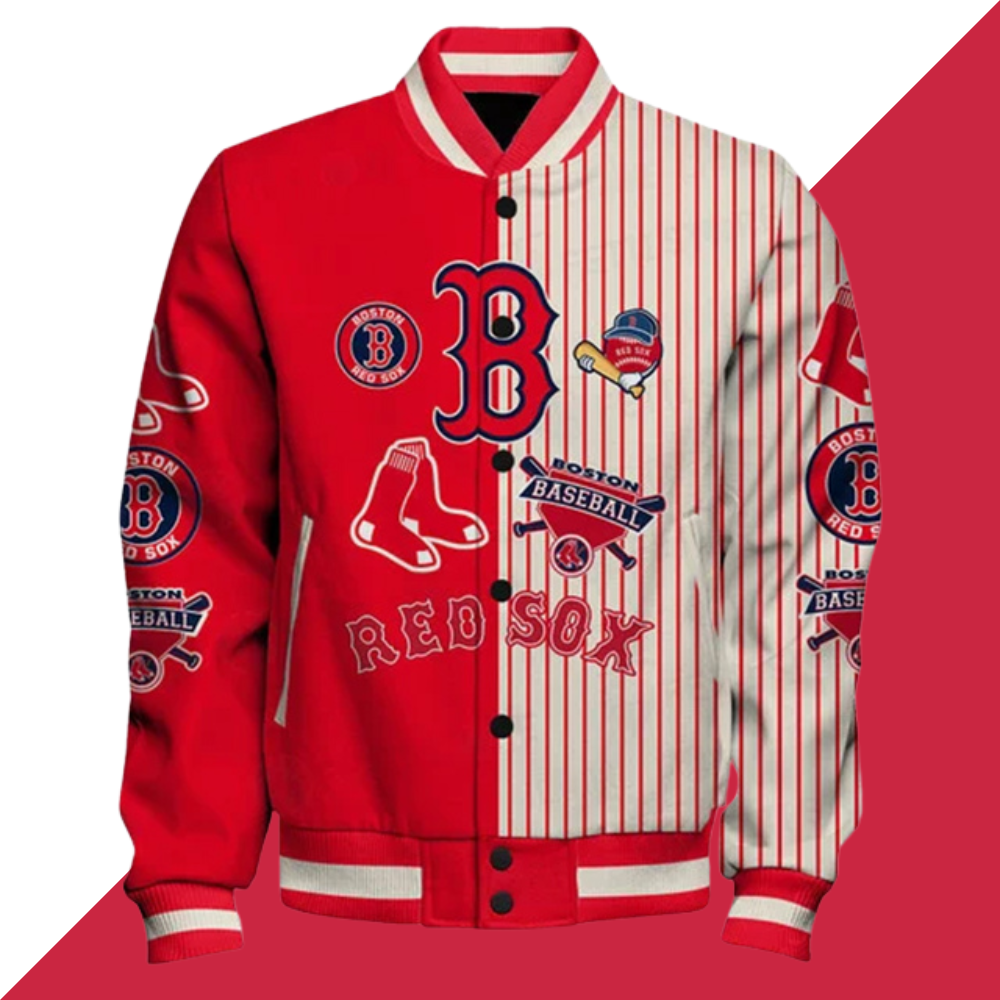 Boston Red Sox Major League Baseball Unisex Varsity Jacket - Baseswear
