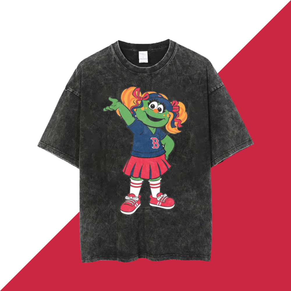 Washed Distressed Print Short Sleeve T-shirt - Baseswear