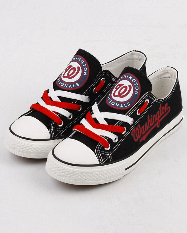 Casual printed low-top canvas shoes unisex - Baseswear
