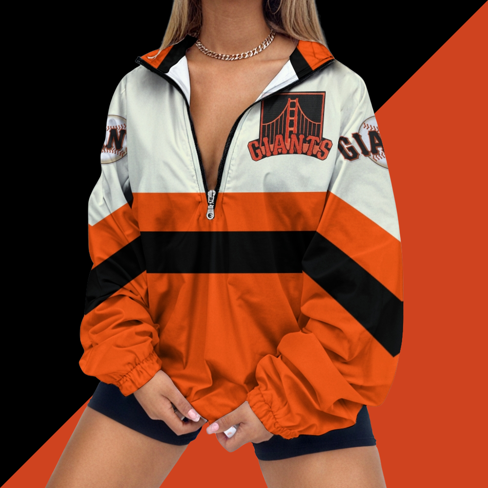 Women's Baseball Print V Neck Zipper Sweatshirt Jacket - Baseswear
