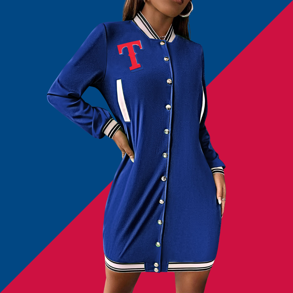Fashionable single-breasted sports dress - Baseswear