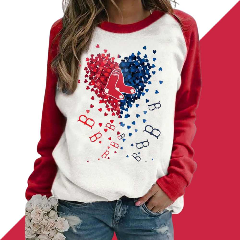 Fashion stitching Vintage Print crew neck Sweatshirt - Baseswear