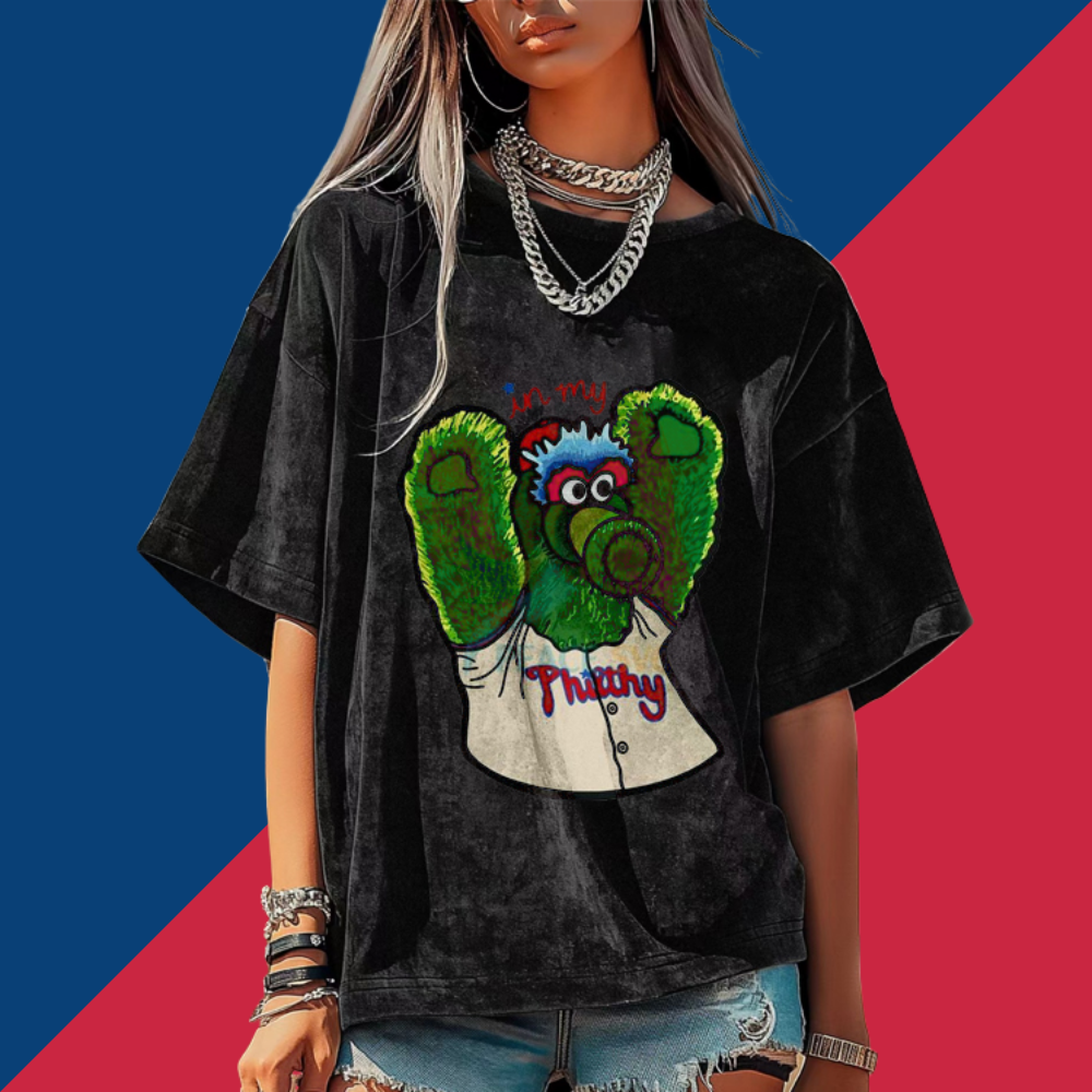 Washed Distressed Print Short Sleeve T-shirt - Baseswear