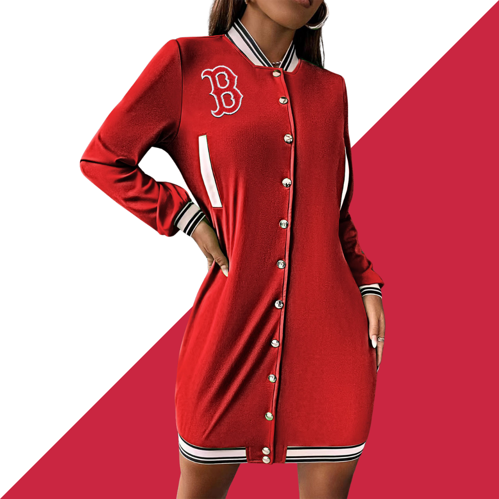 Fashionable single-breasted sports dress - Baseswear