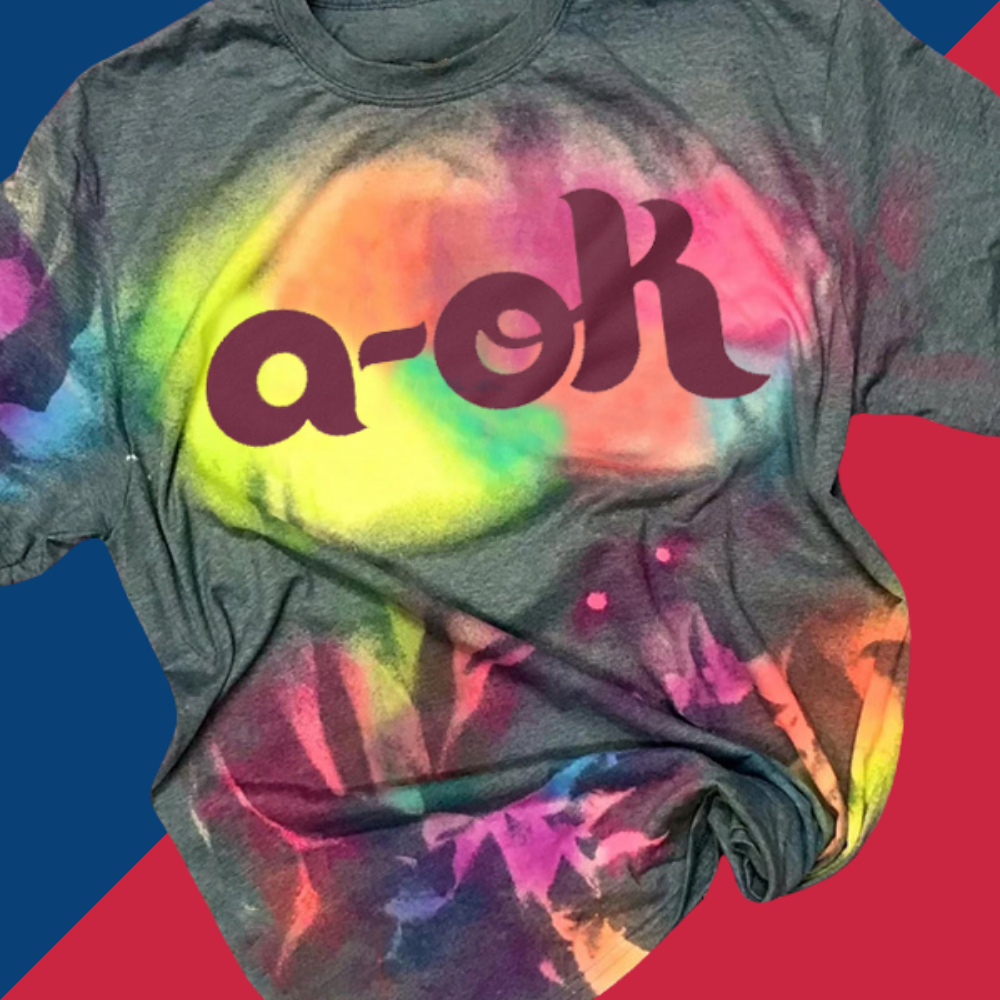 A-Ok Tie-dye Round Neck T Shirt - Baseswear