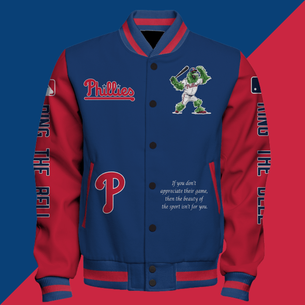 Philadelphia Phillies Major League Baseball Unisex Varsity Jacket - Baseswear