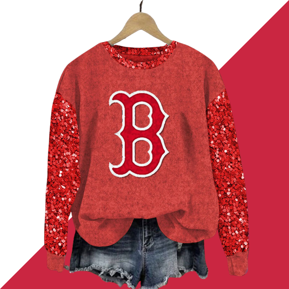 Sequined Sleeves Vintage Sweatshirt - Baseswear