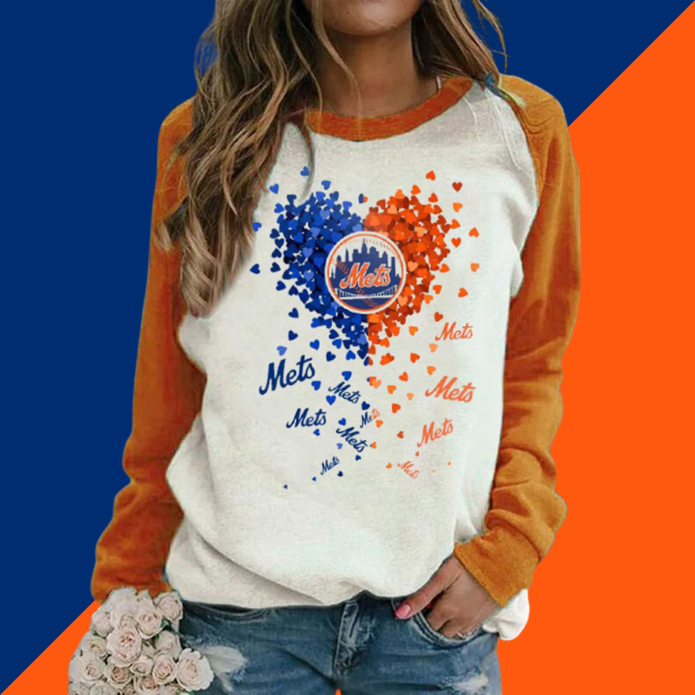 Fashion stitching Vintage Print crew neck Sweatshirt - Baseswear