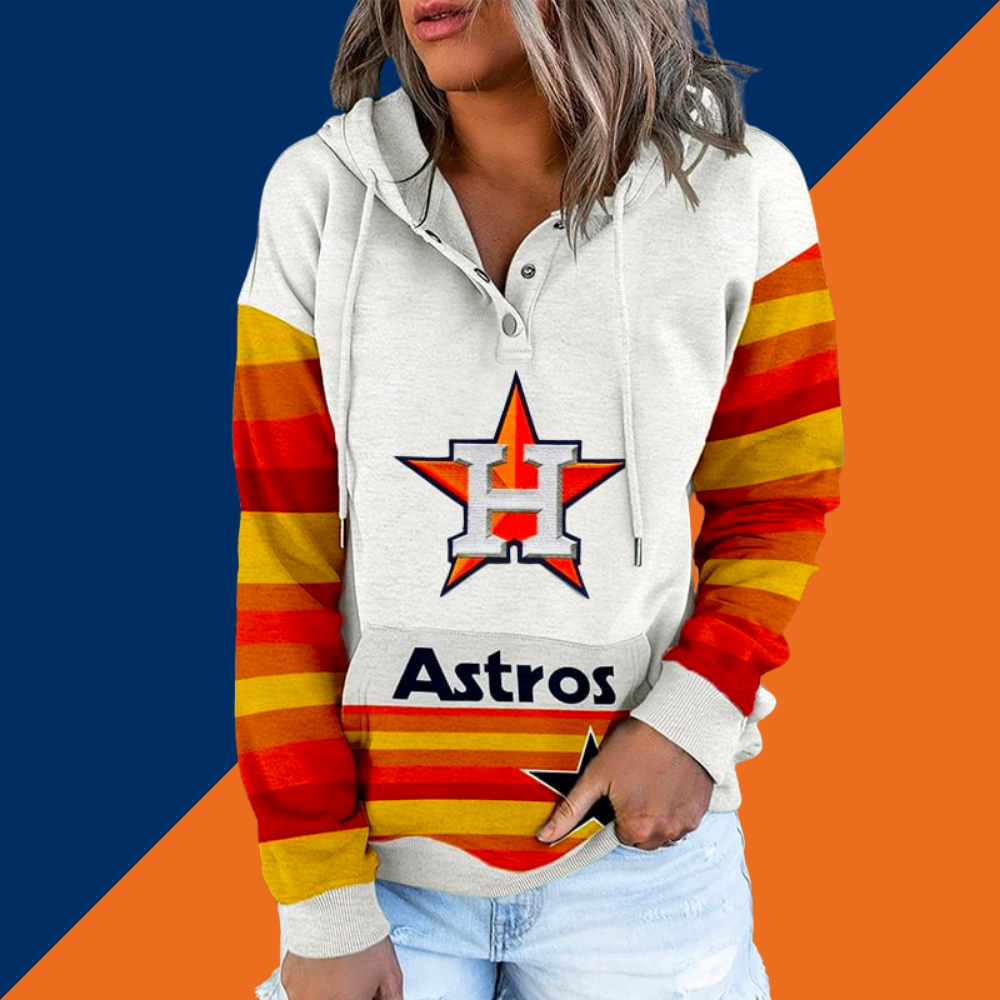 Astros Unisex Fashion casual printed long sleeved Hoodie - Baseswear