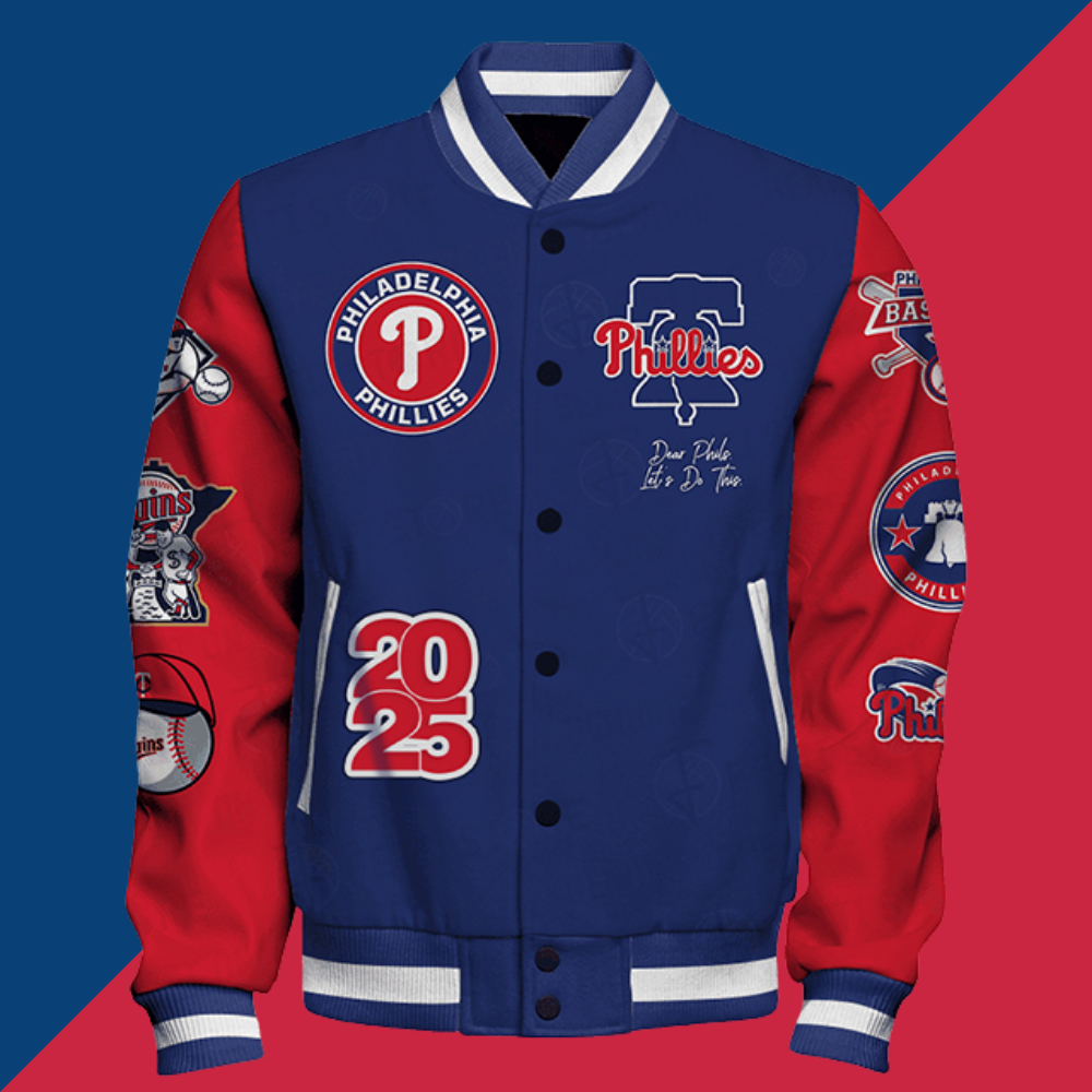 Philadelphia Phillies Major League Baseball Unisex Varsity Jacket - Baseswear