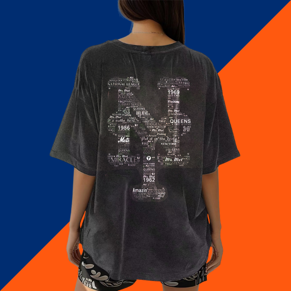 Washed Distressed Print Short Sleeve T-shirt - Baseswear