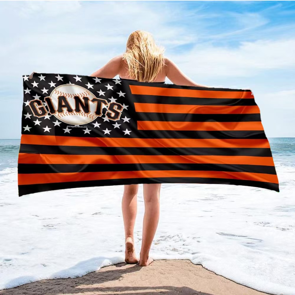 Beach comfort absorbent bath towel-San Francisco Giants - Baseswear