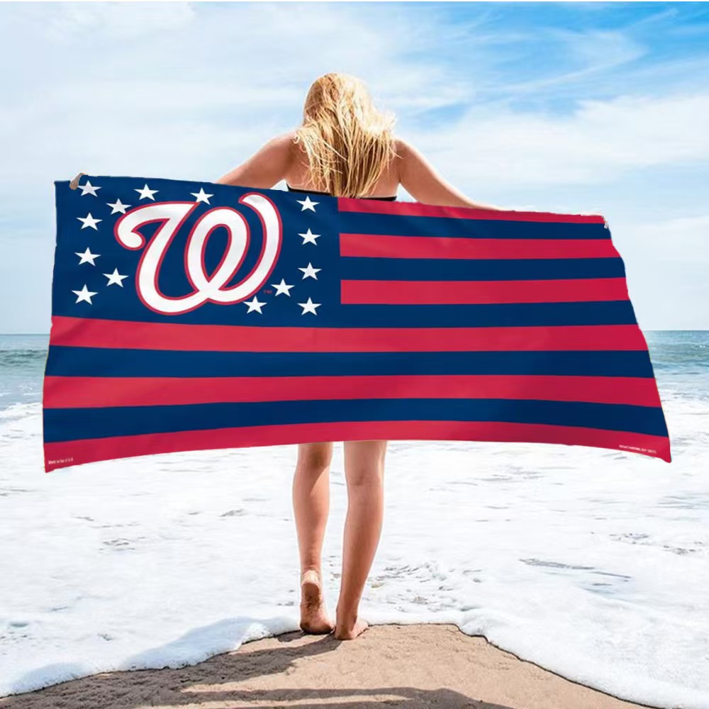 Beach comfort absorbent bath towel-Washington Nationals - Baseswear
