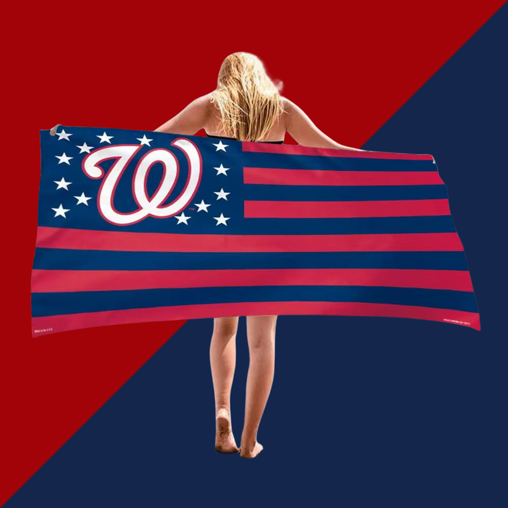 Beach comfort absorbent bath towel-Washington Nationals - Baseswear