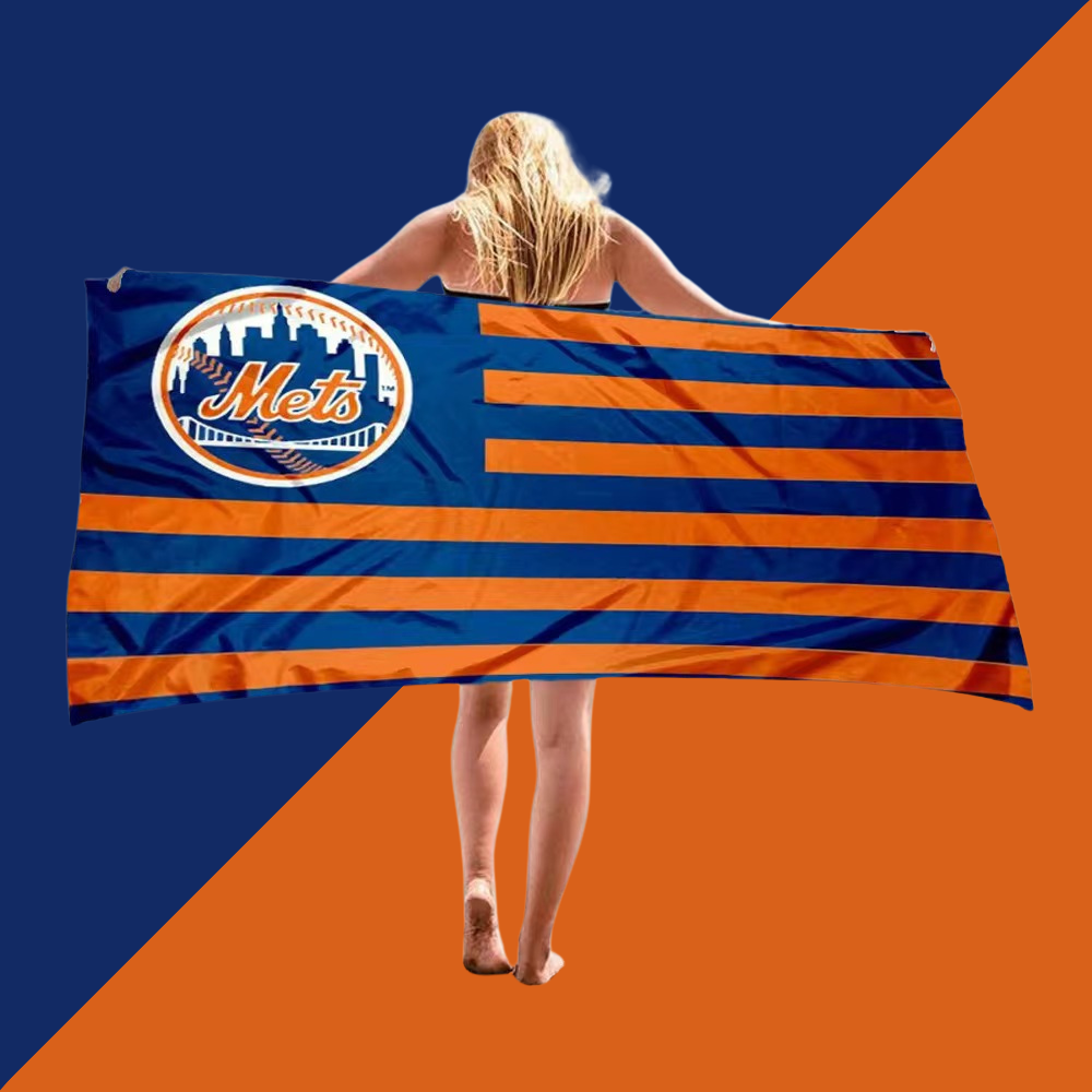 Beach comfort absorbent bath towel-New York Mets - Baseswear
