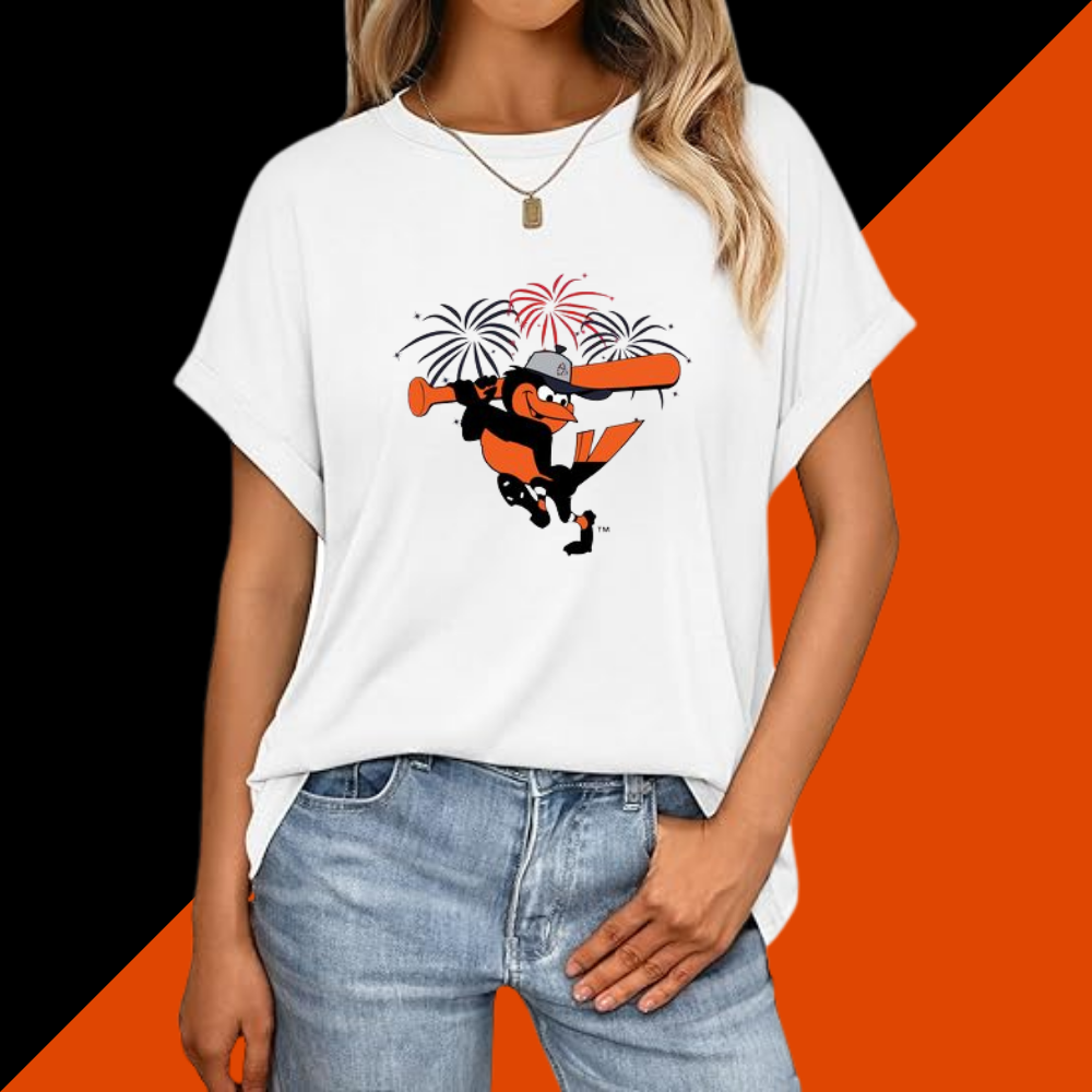 Minimalist Short Sleeve T-Shirt-Baltimore Orioles - Baseswear