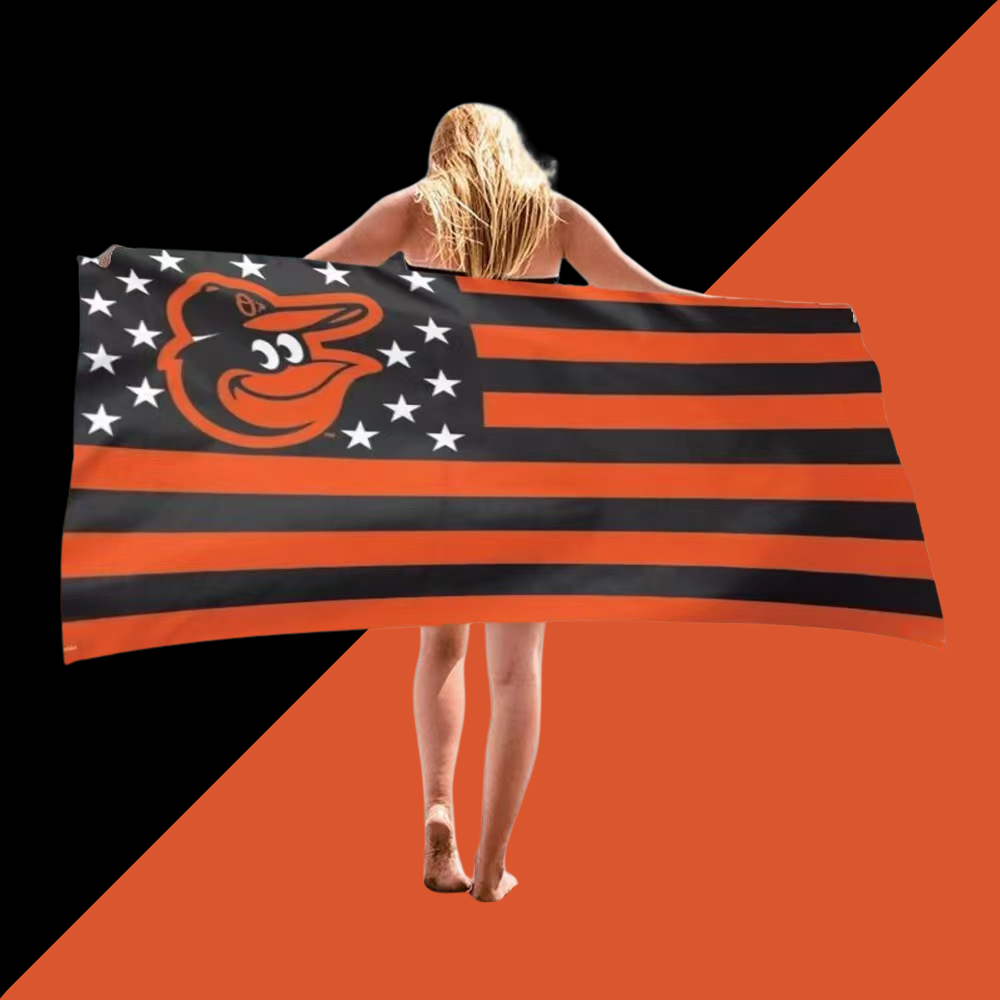 Beach comfort absorbent bath towel-Baltimore Orioles - Baseswear