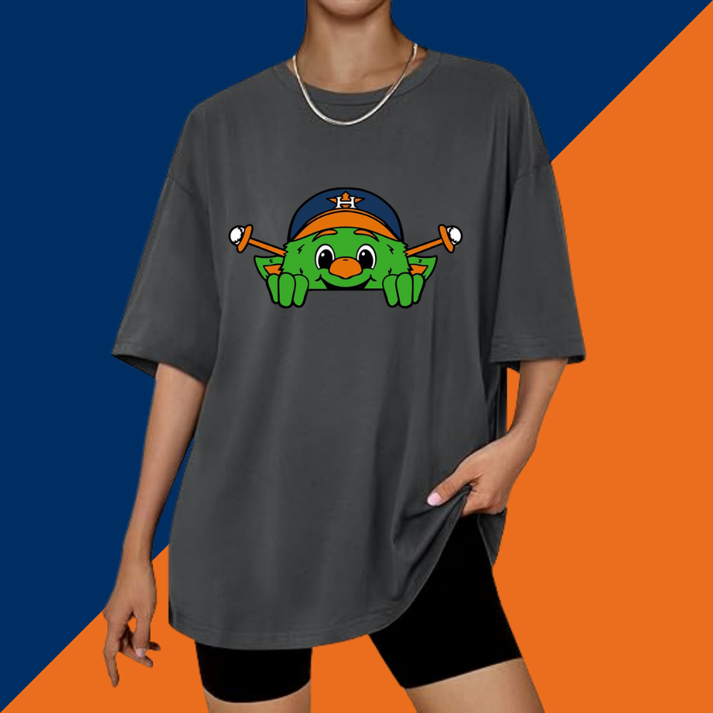 Casual Loose Fit Short Sleeve T-Shirt - Houston Astros - Baseswear