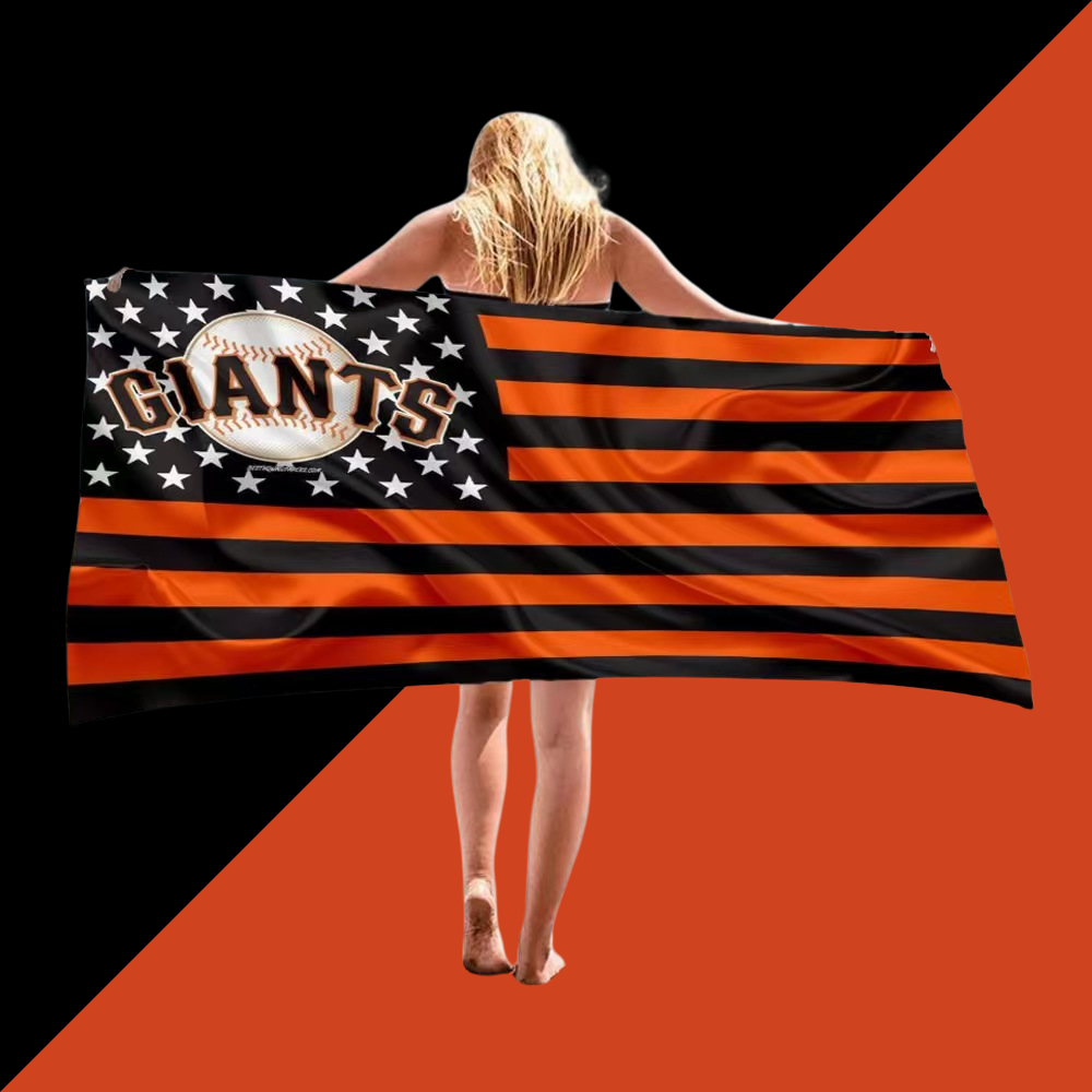 Beach comfort absorbent bath towel-San Francisco Giants - Baseswear