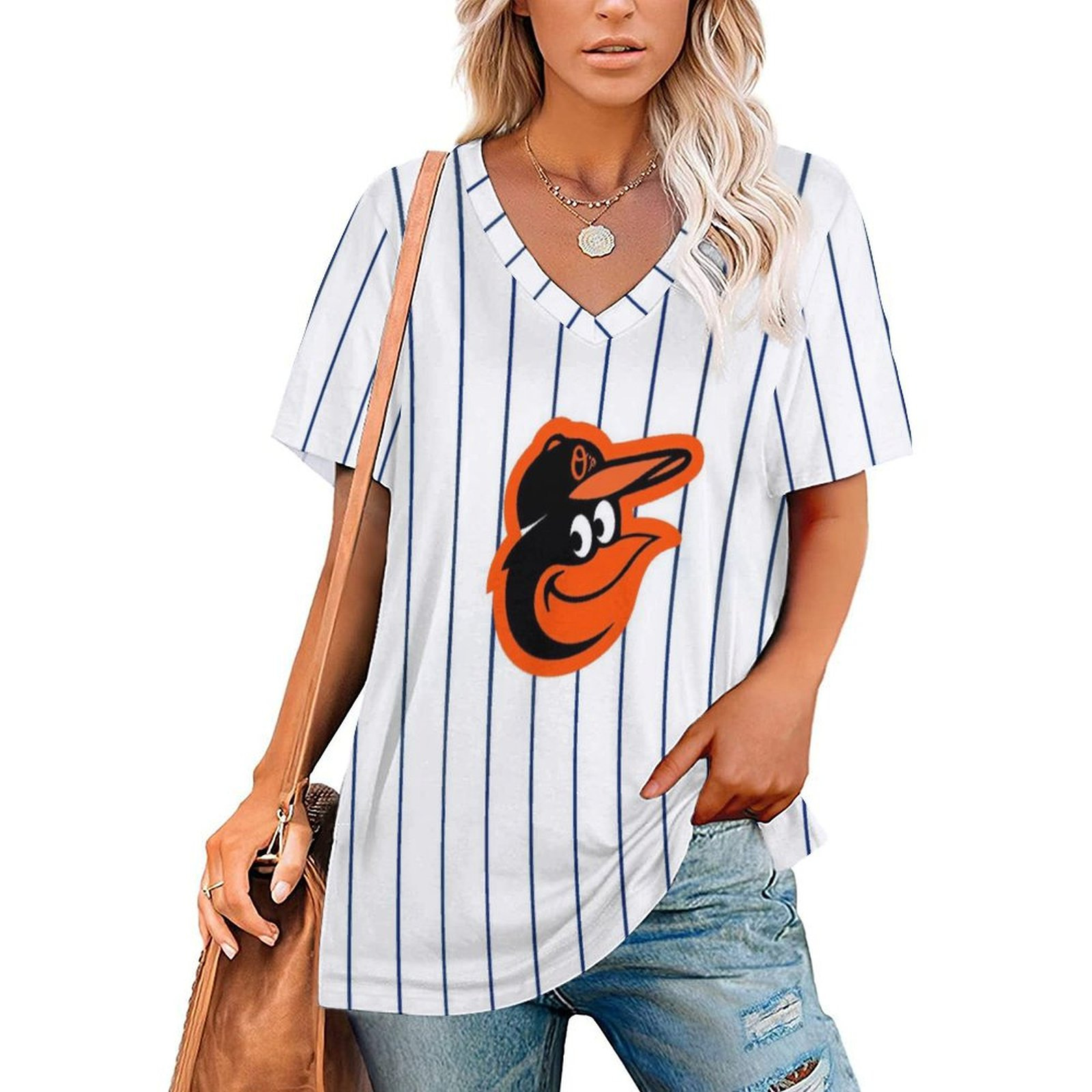 New Fashion Short Sleeve V-Baltimore Orioles - Baseswear